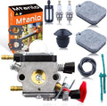 Upgrade Your For Stihl Leaf Blower with Complete Maintenance Kit For BG50 BG45 BG46 BG55 BG65 BG85 SH55 SH85 - Includes OEM Carburetor 4229 120 0650 and Accessories