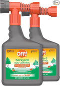 OFF! Backyard Bug Control Yard Pretreat Hose End Sprayer Kills and Repels Insects Covers up to 16000 Square Feet Outdoor Use 32 Ounce (Pack of 2)