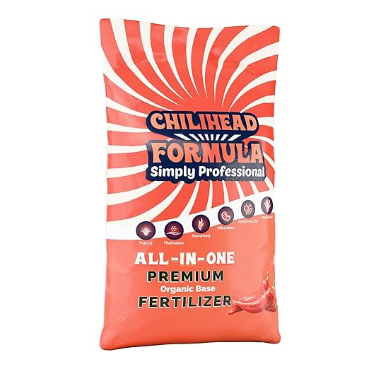 Chilihead Formula - All-in-One Fertilizer for Peppers &amp Chilies with Balanced Nutrition - Water Soluble Plant Food for Bold Harvests &amp Thriving Plants - 50 LB Bag