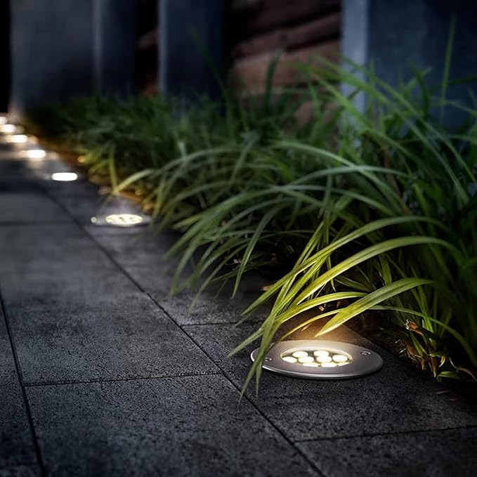 LED Recessed Ground Light Outdoor Landscape Light Waterproof IP66 AC85-265V Underground Lights for Garden Yard Pathway Spotlights