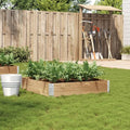 Wood Garden Planter Box for Growing Vegetables Flowers Herbs Fruits Outdoor Wooden Raised Garden Bed Planter Outdoor Planting Bed for Backyard Garden 39.4x39.4