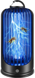 Bug Zapper 2000V High Powered UV Light Electric Mosquito Zapper Waterproof Mosquito Killer Lamp Light-Emitting Flying Insect Control Lamp for Home Patio Backyard Camping