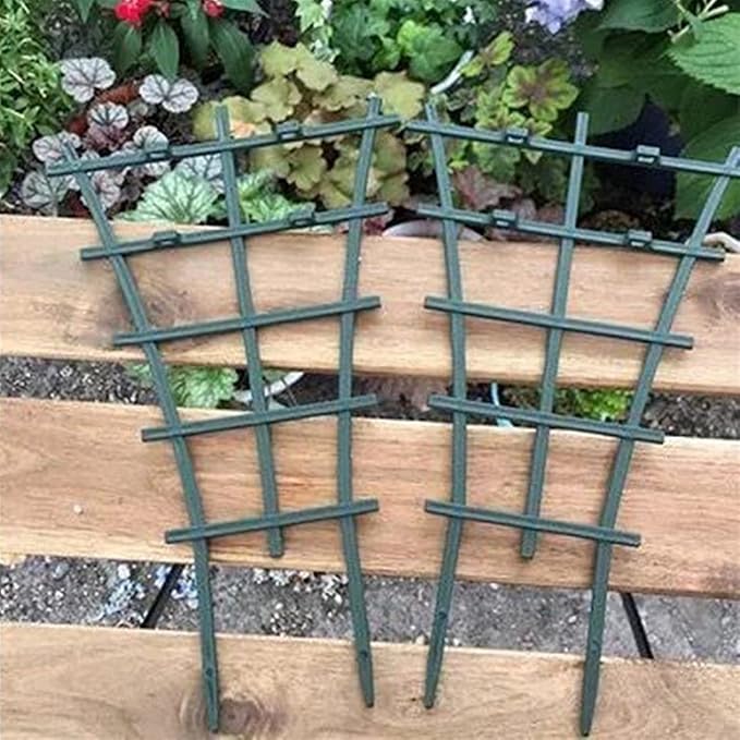 Liudan Plant Holder 2Pcs/Set Stackable Combined Climbing Grid Grid Potted Plant Support Garden Accessories Plant Trellis Garden Plant Support