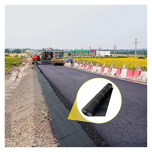 Driveway Fabric Weed Barrier Fabric Weed Control Film Garden Barrier Fabric Ground Cover for Landscaping Farming Gardening(0.9x15m/3x50ft)