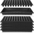 Vesici 60 Pack Seed Starter Trays and 72-Cell Plug Trays Sturdy Plastic Seedling Nursery Bundle for Microgreens 1020 Tray Germination Plant Propagation and Seed Starting &amp Transplanting