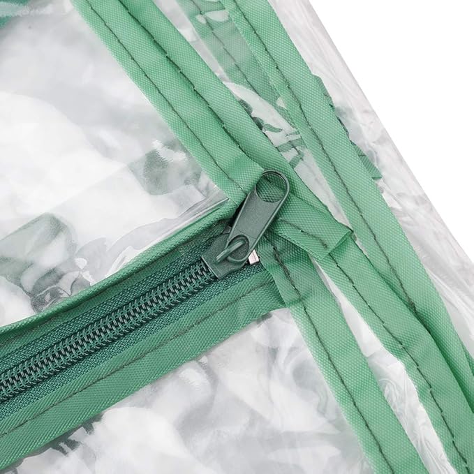 belupai 5 Tier Mini Greenhouse Cover Replacement 73 x 27 x 19 in Clear Plant Gardening Greenhouse Cover with Roll Up Zippers Outdoor Portable Transparent Hot House Cover for Gardening Plants Flowers