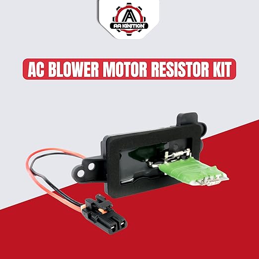 HVAC Blower Motor Resistor Kit with Harness - Replaces 89019088 973-405 15-81086 22807123 - Compatible with Chevy GMC &amp Cadillac Vehicles - Silverado Tahoe Suburban &amp More - Heater/HVAC