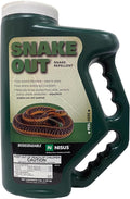 Nisus Snake Out Snake Repellent Biodegradable Safe for Pets and Children Easy Application for Yards Gardens and Sheds 4 lbs