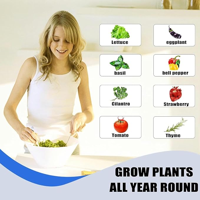 System of Hydroponic Culture of 30 Capsules of Vertical Garden Hydroponic Tower Intelligent Aerosony Culture Kit for Interiors with Moisturizing Pump Adapter Network P