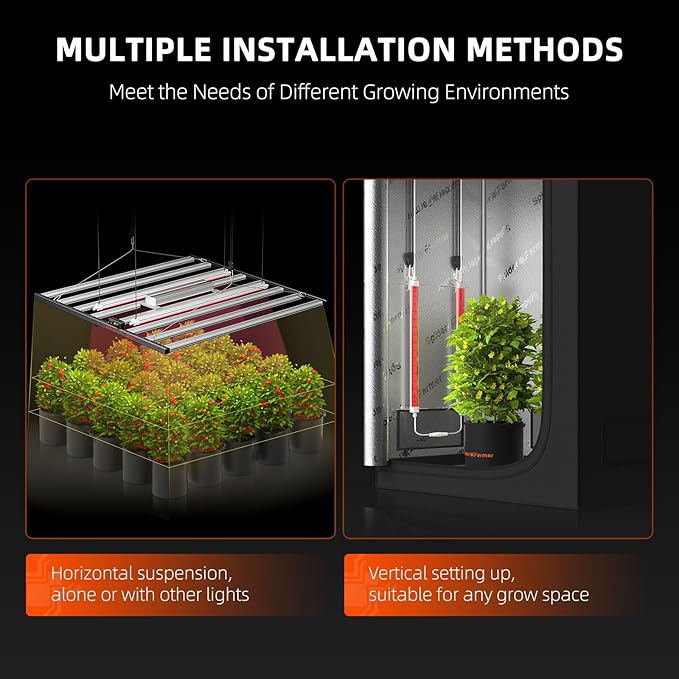 Spider Farmer LED Plant Grow Light GlowR80 3.2ft Deep Red Supplemental Lighting Bar for Indoor Plants