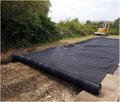 Geotextile Membrane 1m/1.5m Wide Landscape Weed Barrier for French Drain/Retaining Wall/Driveway Liner Artificial Grass Felt Fabric(Black1mx2m/3.3ftx6.5ft)