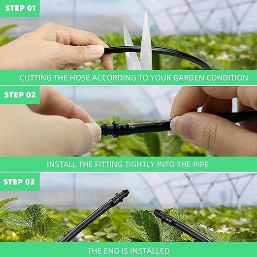 Automatic Drip Irrigation Kit with Adjustable Dripper 15m Micro Drip System for Garden Outdoor Watering and Lawn Care