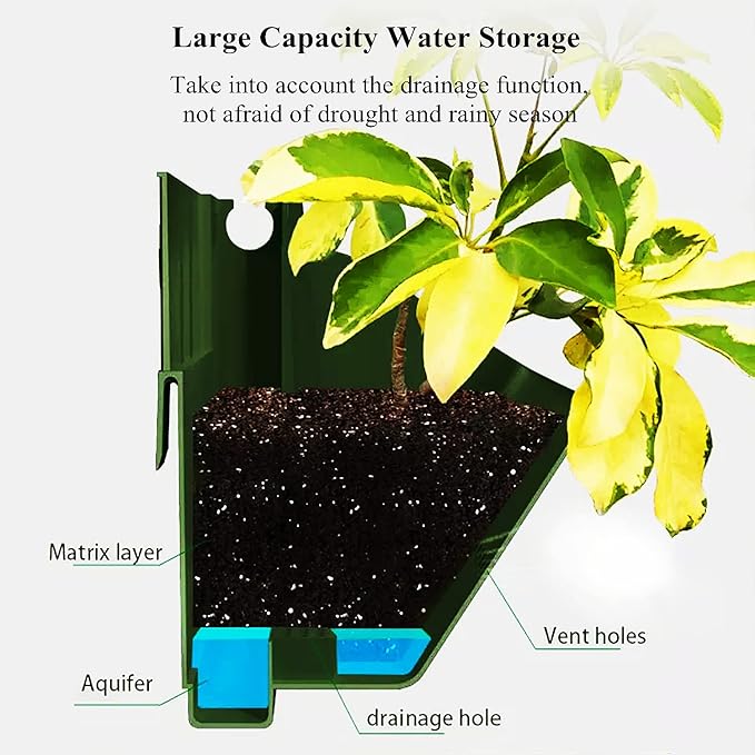 Wall-Mounted Planter Raised Beds Set Vertical Garden Bed Hanging Elevated Planter Box for Outdoor Indoor Flowers Vegetables