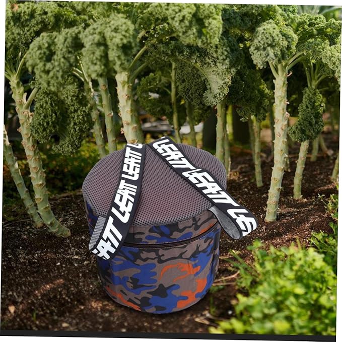 DOITOOL Portable Foam Farming Stool with 25cm Height and Pocket Lightweight Outdoor Workseat for Gardening Weeding Camping and Field Work Random Style