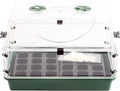 EarlyGrow Domed Propagator with 1 Height Extender Seedling Trays and Locking Clip Set Green Medium (97008)