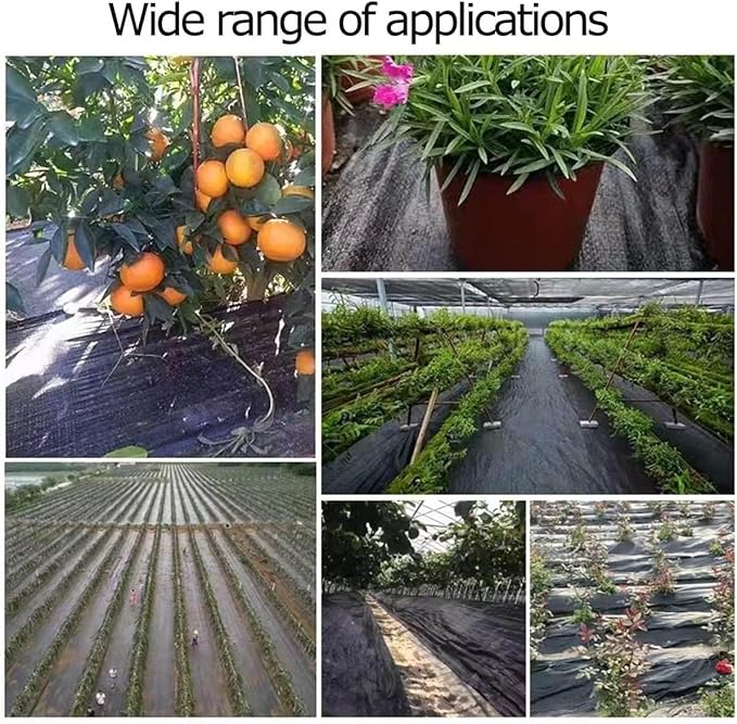 1.6ft x 656ft Weed Barrier Landscape FabricWeed Blocker Garden Weed Barrier Weed Block Gardening MatSuitable for Landscaping