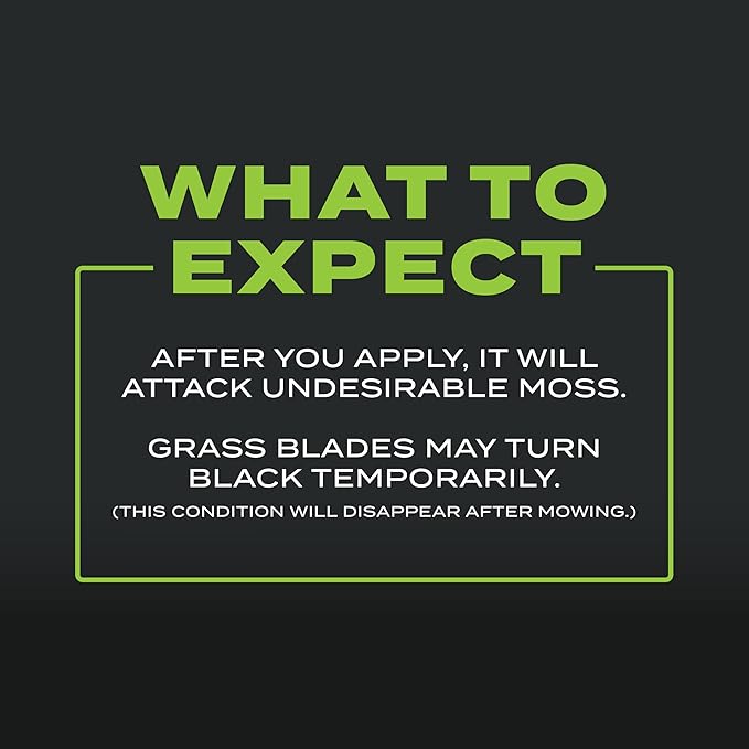 Scotts Turf Builder Triple Action for Moss Control - Moss Killer and Lawn Fertilizer Lawn Care Covers Up to 8000 sq. ft. 40 lb.