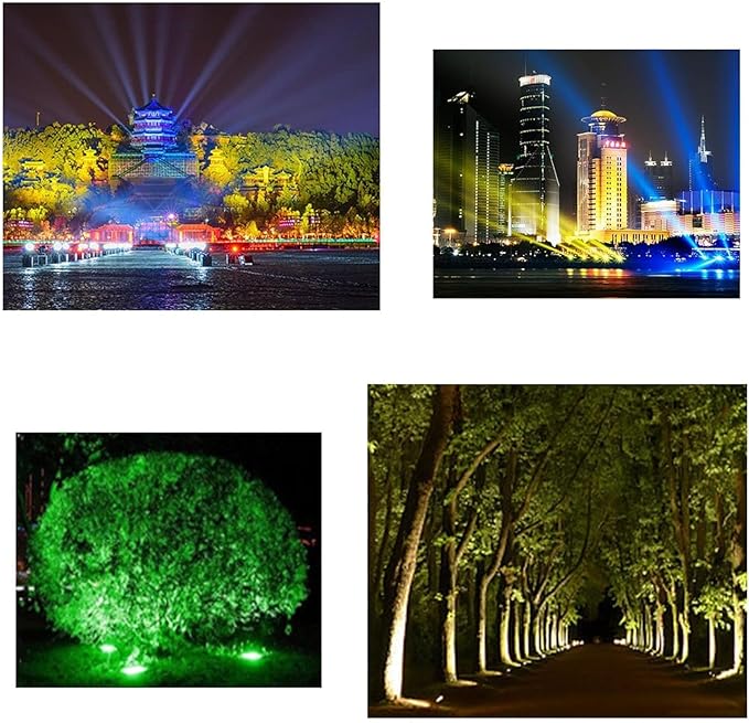 12V/24V Outdoor Spotlight - LED Landscape Light LED Flood Light IP65 Waterproof Color-Changing Tree Engineering Garden Spotlight for Yard Lawn Garden Pathway Lighting(Red36W(DC24V))
