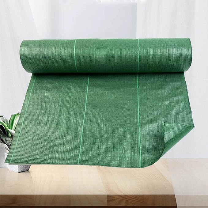 Folded Ground Cover MembraneWeed Membrane Weed Barrier Fabric Weed Control Membrane Garden Landscaping Fabric Geotextile Weed Barrier Fabric for Garden(0.91x12m/3x40ft)