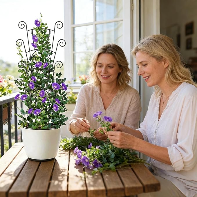 Garden Trellis - Metal Climbing Plants Garden Support | Pothos Stakes - for Indoor Outdoor Balcony Vines Pothos Monstera Ivy Clematis