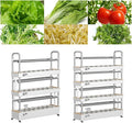 Indoor Hydroponic Growing Sys-tem Hydroponics growing tower Aeroponic Garden Tower with LED Light for Offices Hotel HomeClayPebbles-48holes