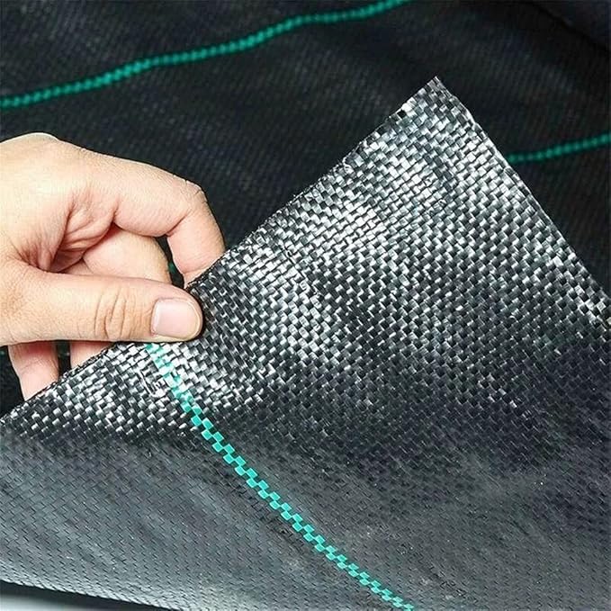 1pcs Ground Cloth Cover Weed Control Fabric for Landscape Ground Cover Membrane Mulch Garden Widths Greenhouses 1x10m/2x5m/2x10m (Size : 2x5m)