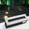 Led Spot Lights - Outdoor Buried Lights Ultra-Thin Recessed Patio Floor Light IP67 Waterproof Decorate Long Strip Landscape Lights for Outdoor Sidewalk GarRed-3w