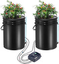 DWC Hydroponics Grow System Deep Water Culture with Top Drip 2 Buckets