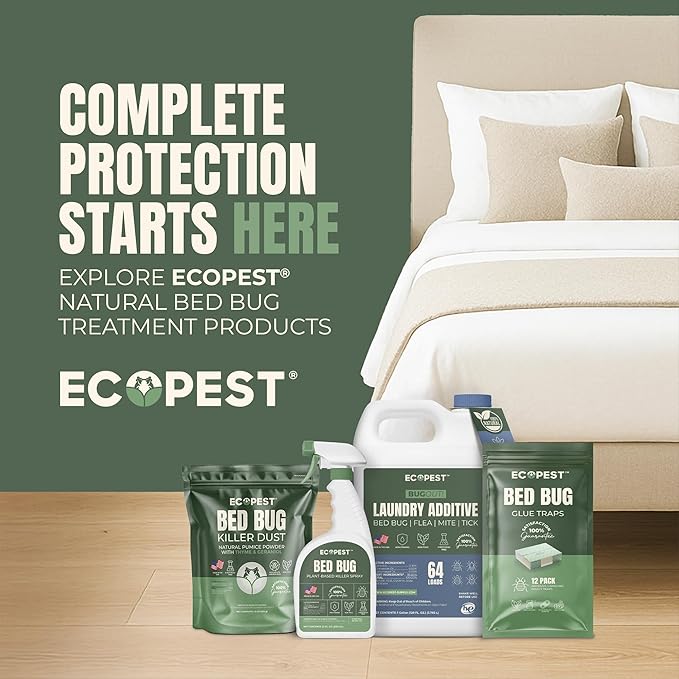 Bed Bug Interceptors – 4 Pack | Bed Bug Blocker (XL) Interceptor Traps (Black) | Extra Large Insect Trap Monitor and Detector for Bed Legs