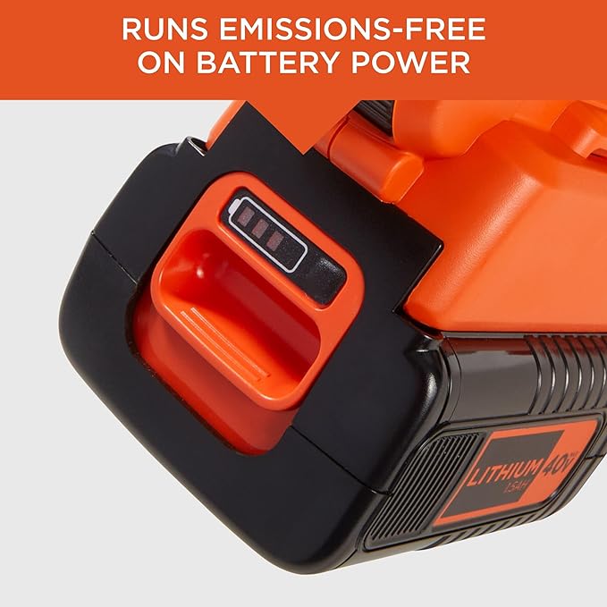 BLACK+DECKER Leaf Blower Cordless Leaf Vacuum and Mulcher Combo Kit Battery and Charger Included 40V 120 mph Air Speed 6-Speed Dial Built-in Scraper with Collection Bag (LSWV36)