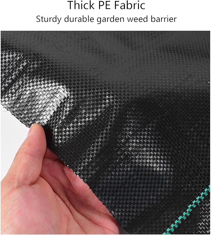 Weed Control Fabric UV Resistant Porous Weed Membrane Ground Cover Membrane Weed Barrier Mat Ideal for Use in Patios Garden Flower Beds Landscaping(1.2 * 200m)