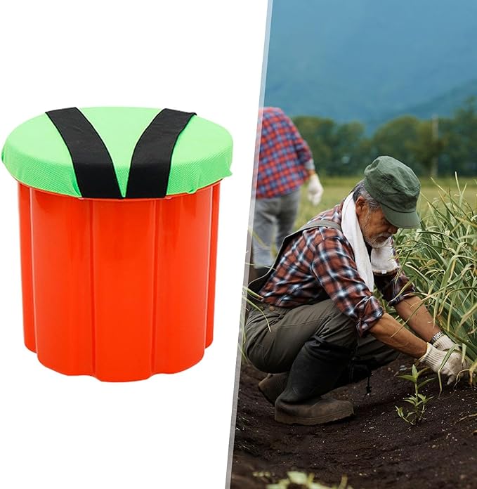 Yajuyi Portable Garden Seat for Outdoor Activities Ideal for Planting and Fishing 32cm Plastic