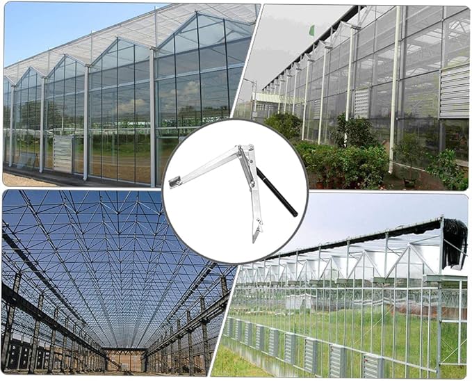 Decdeal Window Opener Greenhouse Automatic Temperature Controlled Window Opener Auto Solar Heat Sensitive Greenhouse Vent Opener with Cylinder Lifts 7kg/15lb Double Spring