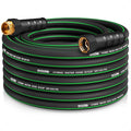 Heavy Duty Garden Hose 50ft NON-EXPANDABLE Flexible Water Hose Kink Resistant Lightweight Hybrid Hose Leakproof Hose Male to Female Fittings