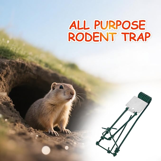 Gopher Trap 4/8 Pcs Outdoor Gopher Mole Vole Traps Killer for Lawns Easy Set (8)