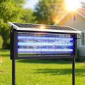 Solar Bug Zapper Outdoor 30W Large Mosquito Zapper Electric Mosquito Killer Outdoor Waterproof &amp Portable Fly Killer Rechargeable Flying Insect Trap for Patio Yard Garden Home Camping Bla