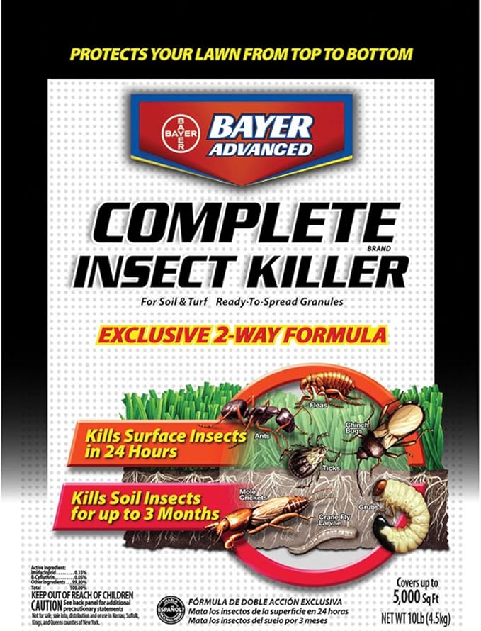 Bayer Advanced Complete Insect Killer for Soil &amp Turf Multiple Insects Granules Imidacloprid 10 Lb.