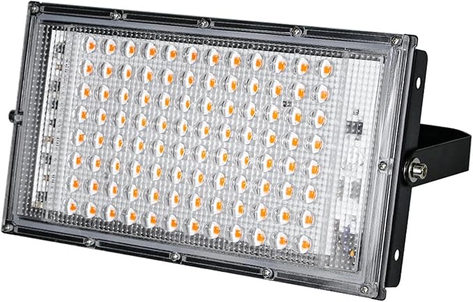 LED Grow Light Full Spectrum Floodlight Plant Growing Light Waterproof Phytolamp for Indoor Outdoor Plants Flower Seedlin50W