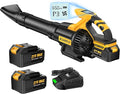 Leaf Blower Cordless 650CFM &amp 3 Speed LevelsElectric Cordless Leaf Blower with LCD DisplayBlowers for Lawn Care with 2 * 4.0Ah Battery PoweredBlowers for Lawn CareYard Blowing Leaves Dust