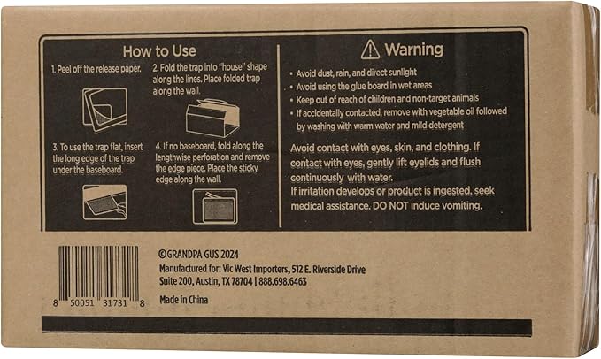 Grandpa Gus's Mouse &amp Insect Glue Board Traps (36 Count)