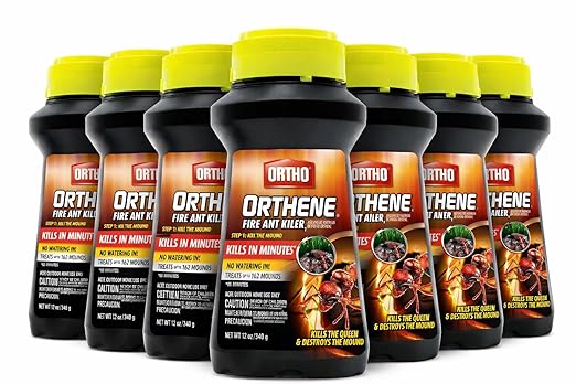 Ortho Orthene Fire Ant Killer – 12 oz – Outdoor Powder Kills Queen &amp Colony – Fast Lawn &amp Garden Treatment – No Watering Required (6)