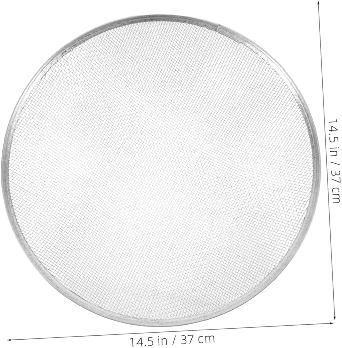 Garden Sifting Pan Iron Soil Sieve for Home Outdoor Use Efficiently Filters Sand Rocks and Compost for Gardening Tasks and Soil Preparation