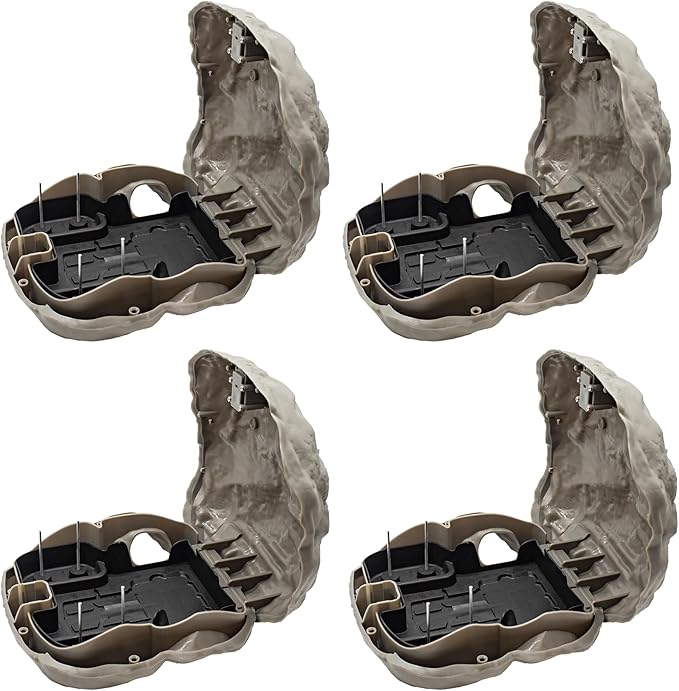 Rodent Rock 2G Bait Station – Discreet Tamper-Resistant Rodent Control – Durable Outdoor Bait Station with Natural Rock Appearance