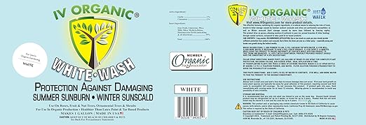 IV Organic White Wash Plant Guard 1 Gallon (White)