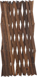 TOYANDONA Wooden Garden Trellis for Outdoor Decor 55x12.3 Natural Cedar Privacy Fence Panels Climbing Plant Support Lattice for Patio and Balcony