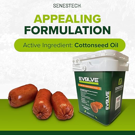 Evolve Rat Birth Control Soft Bait Sausages – 12 lbs | Scientifically Proven Rat Population Control | Not a Poison Long-Term Population Management