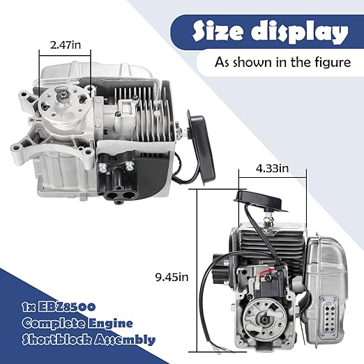 577424401 Complete Engine Shortblock Assembly - Engine Shortblock Assembly fit for Redmax EBZ8500RH Backpack Blower EBZ8500