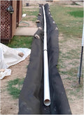 Geotextile Membrane Non-Woven Geotextile Fabric 1.8oz Garden Weed Barrier Cloth Fabric Roll Commercial Landscaping Fabric(0.6mx5m/2ftx16.4ft)
