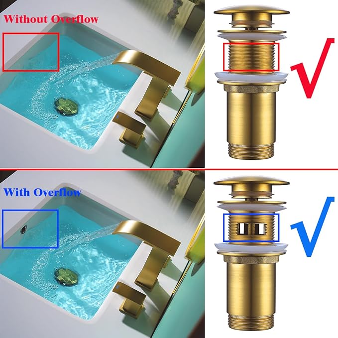 RANDOM Brass P Trap with Bathroom Sink Stopper Kit Without OverflowChampagne Bronze U-Shape 1-1/4 inch Sink Trap with 11.6″ Slip Joint Extension TubeAdjustable Height Sink Drain Bottle P-Trap Kit