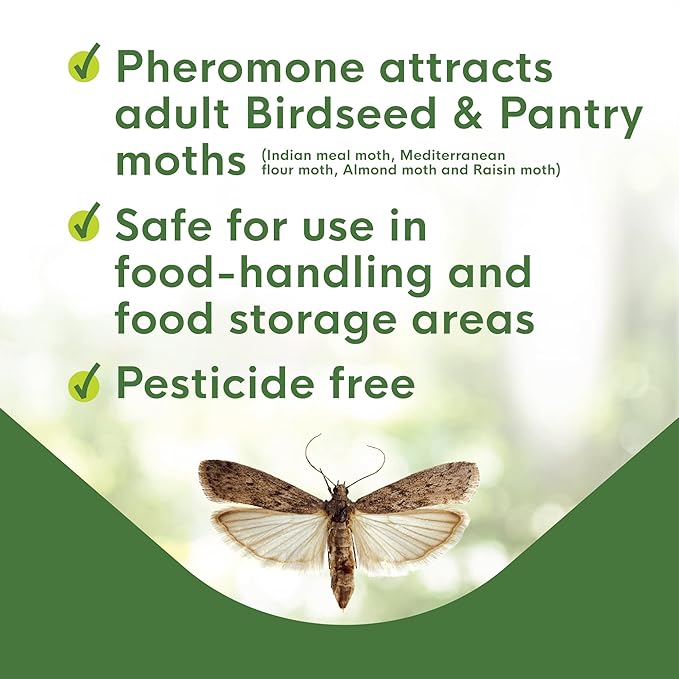 Enoz BioCare Birdseed &amp Pantry Moth Traps Attracts and Kills Birdseed &amp Pantry Moths Non-Toxic Pack of 2
